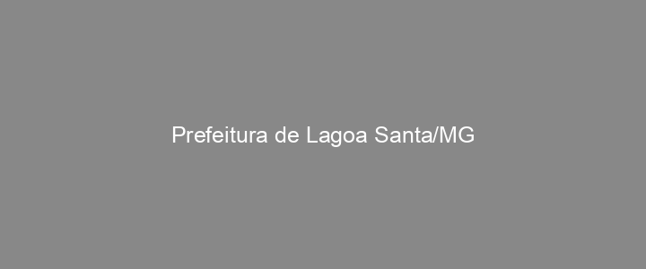 Provas Anteriores Prefeitura de Lagoa Santa/MG